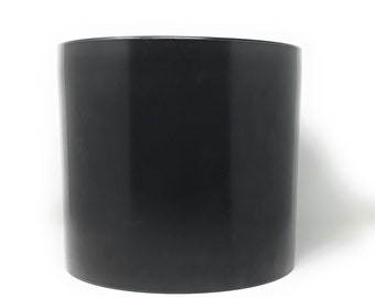 Large Indoor/Outdoor Planter, Planter Pot With Drainage, Black Stone, Plastic (8, 10, and 12 inch sizes)