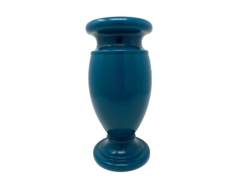 Optimum Memorial Cemetery Flower Vase, Teal, Plastic Greek Vase