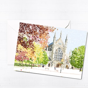 Winchester Kathedrale Feiertags-Gruß-Karte & Box-Sets | Handarbeit | Rohling | Stadt-Motiv | DE | Einzigartige Karten | Winchester | Letterbox Geschenk