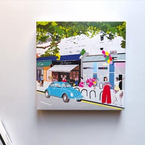 Porte-cartes Holland Park Avenue et Holland Park pour notes | Lot de huit cartes pour correspondance | Je pense à vous | Art londonien | Cadeau boîte aux lettres