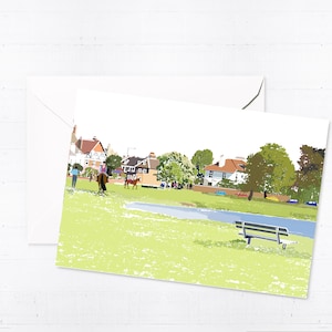 Wimbledon Common Greeting Card & Box Sets | Handmade | Blank | City Scene | UK | Unique Cards | London Art | Letterbox Gift