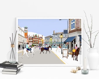 Wimbledon Village Art Print | Personalized Gift | Christmas Gift | Birthday  Unique | Gift for Him | Gift for Her | Letterbox Gift