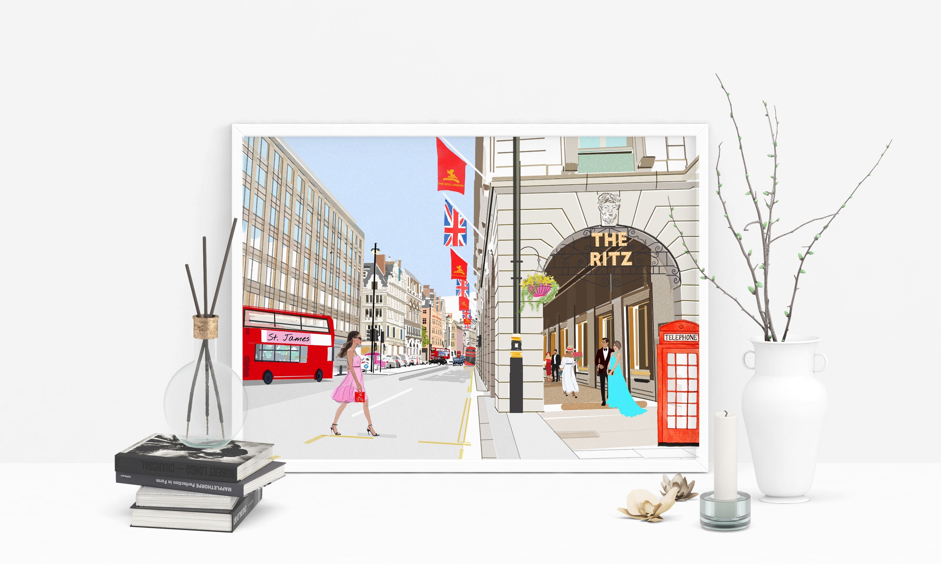 The Ritz Art Print | Personalized Gift | Wall Art | Gift for Him and ...