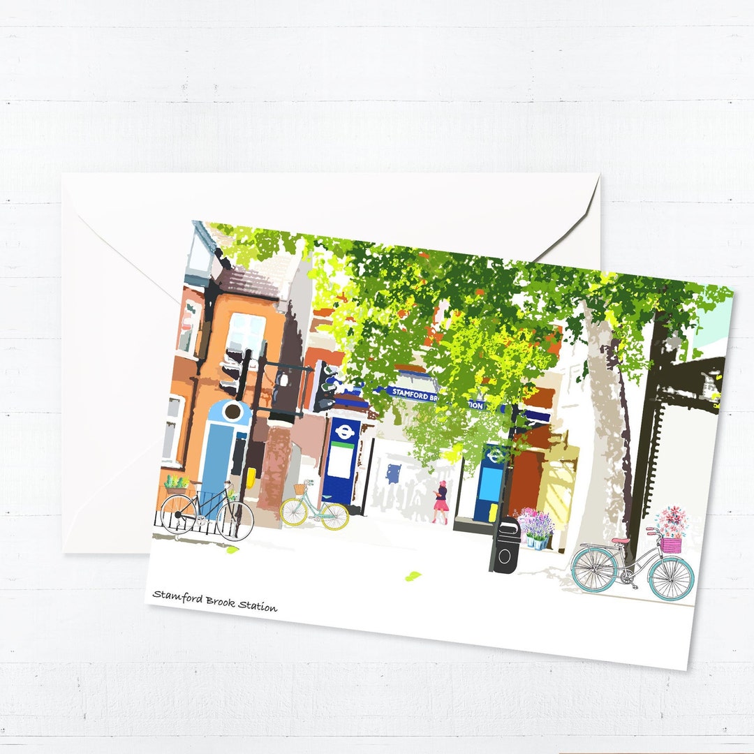 Stamford Brook Station Greeting Card Box Set Handmade Blank Cards Hand
