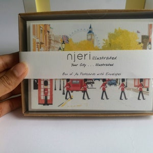 Kerstcollectie Diverse wenskaarten | Kerstkaarten | Boxset | Kerstkaarten | Diverse ontwerpen | Londense kunst | Brievenbus cadeau