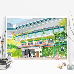 Wimbledon Centre Court Art Print | Personalized Gift | Christmas Gift | Birthday  Unique | Gift for Him | Gift for Her | Letterbox Gift