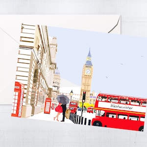 Big Ben Grußkarten & Box-Sets | Handgemachte Karten | Blanko Karten | Einzigartige Karten | Stadt-Motiv | London Kunst | Letterbox Geschenk
