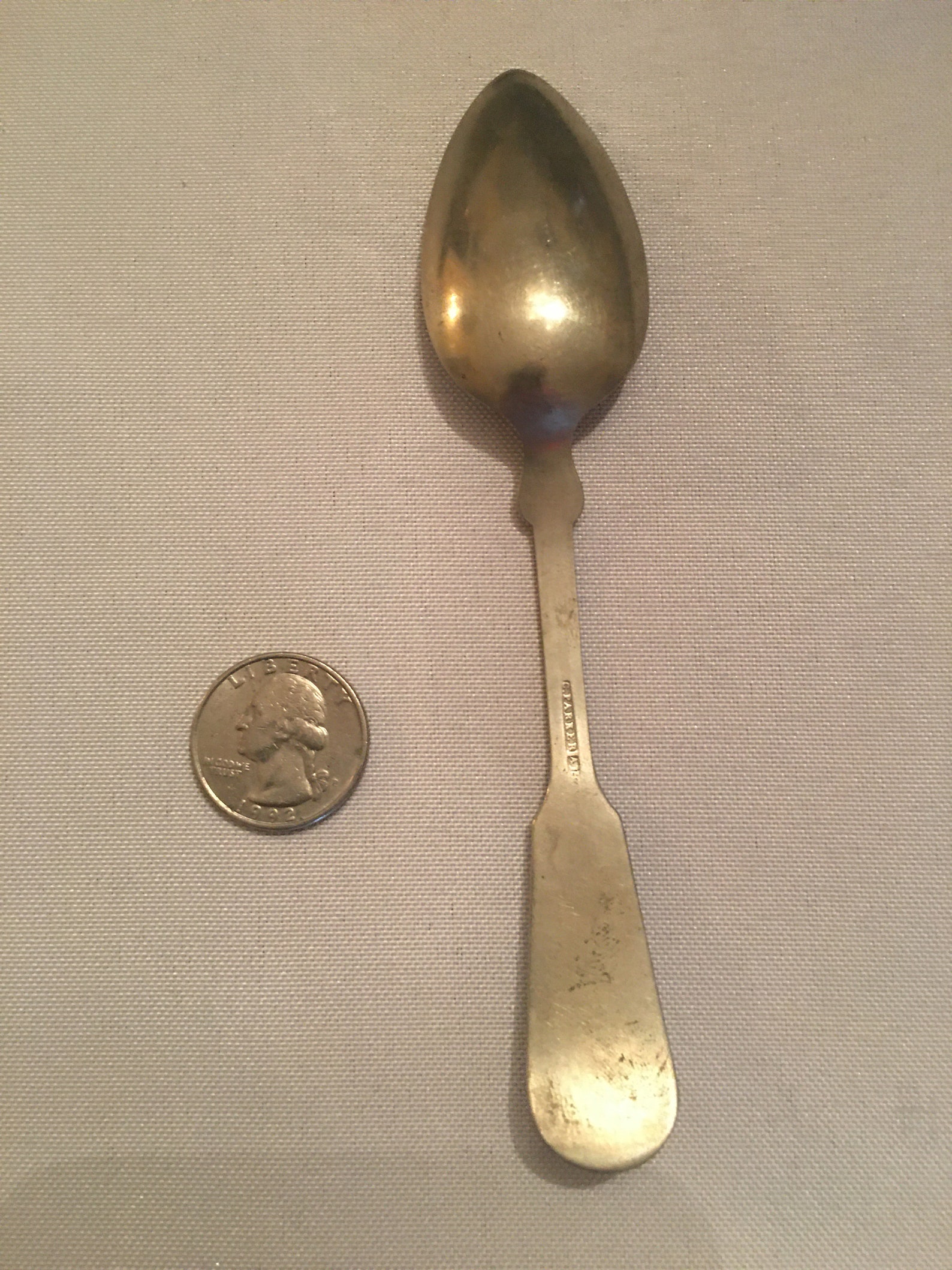 Coin silver spoon by C. PARKER Etsy