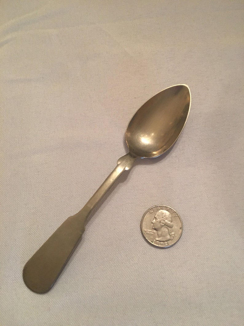 Coin silver spoon by C. PARKER Etsy