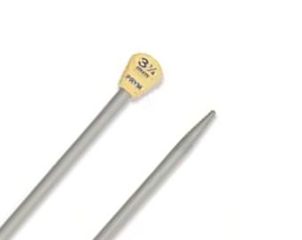 3.25mm Aluminum Knitting Needles: 30cm Single Pointed Pins