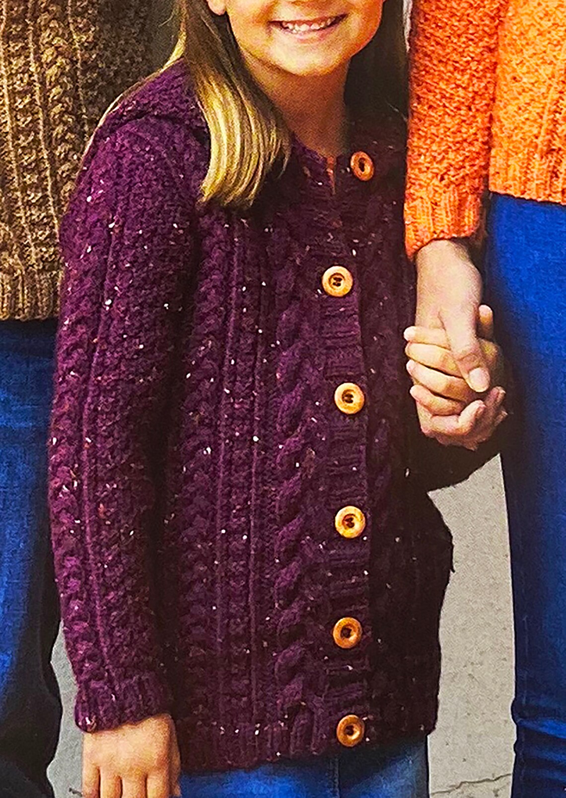 Knitting Pattern Aran Cardigans. Mens Ladies and Kids Aran Etsy UK