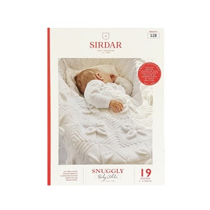 Baby Whites Knitting Pattern Book. Baby Clothes Knitting Patterns in Sirdar Snuggly 2 Ply, 3 Ply and 4 Ply Yarn. 19 Designs for 0-12 Months