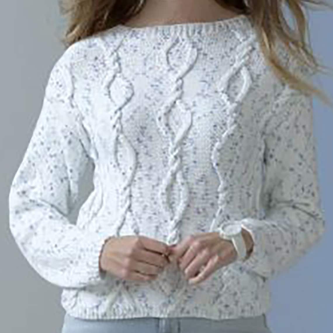 Ladies Cable Knit Pattern Long Sleeve Top and Pants by Why Dress-Black main image 1
