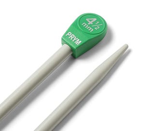 4.5mm Aluminum Knitting Needles: 30cm Single Pointed Metal Pins