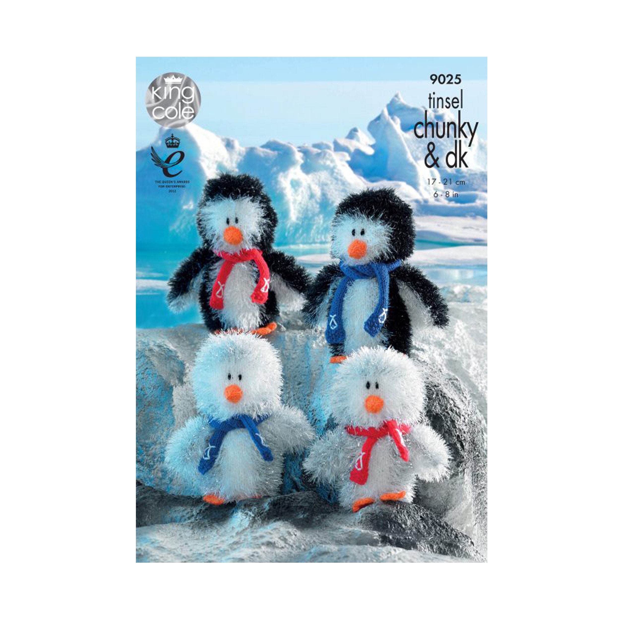King Cole Novelty Toy Penguin Knitting Pattern 9025 - Tinsel Chunky King Cole Novelty Toy Penguin Knitting Pattern 9025 - Tinsel Chunky