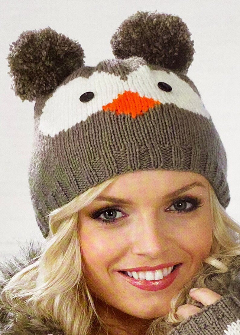 Knitting Pattern Ladies Hats and Fingerless Gloves in DK Etsy UK