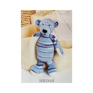 Modello di maglia per orsacchiotto: Sirdar Snuggly Crofter (MODELLO STAMPATO SU CARTA)