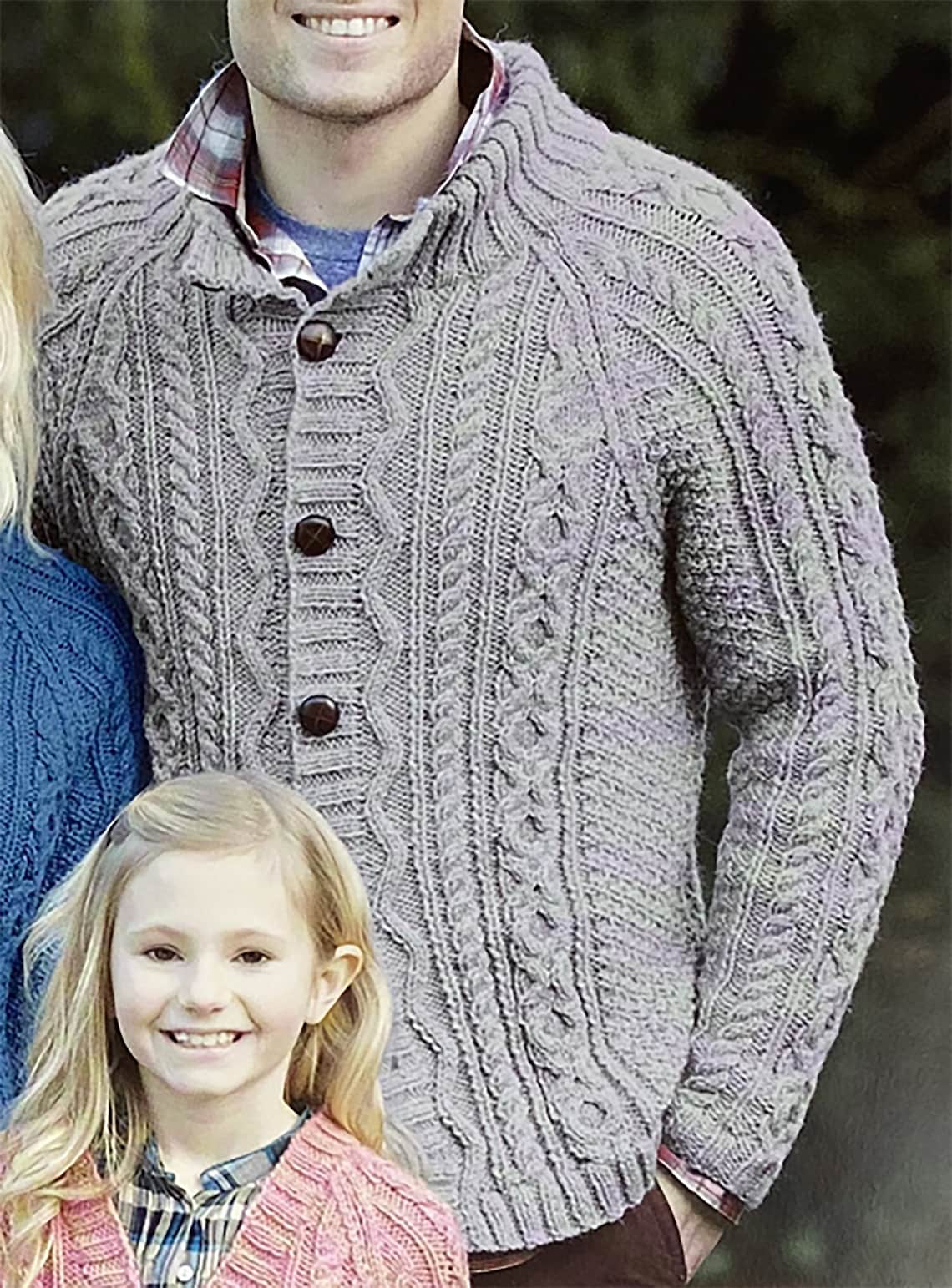 Knitting Pattern Aran Cardigans. Mens Ladies and Kids Aran Etsy