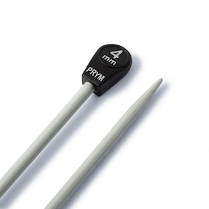 Knitting Needles: 4mm Aluminium Knitting Needles, 35cm long. Pair of Single Pointed Metal Knitting Pins UK Size 8, US 6