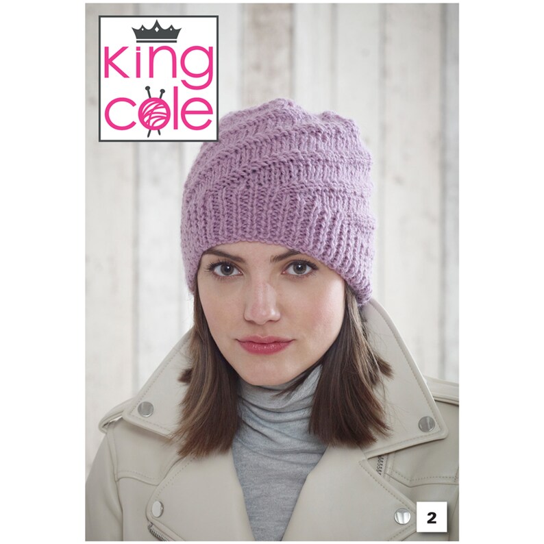Knitting Pattern Ladies Hats in Chunky Yarn. Five Designs Etsy UK