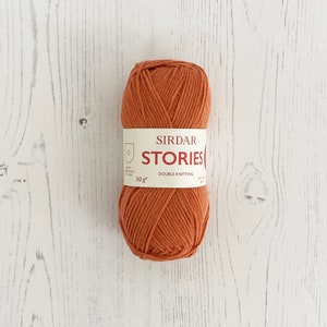 DK Yarn: Sirdar Stories in After Glow, Blush Pink, 50g. Cotton Rich Blend, Light Worsted Yarn