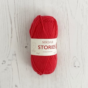 DK Yarn: Sirdar Stories in Cosmo, Pink, 50g. Cotton Rich Blend, Light Worsted Yarn