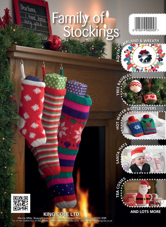 King Cole Novelty Christmas Accessories Knitting Pattern 5378 - Double Knit King Cole Novelty Christmas Accessories Knitting Pattern 5378 - Double Knit
