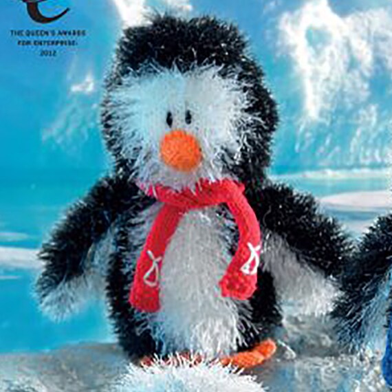 King Cole Novelty Toy Penguin Knitting Pattern 9025 - Tinsel Chunky King Cole Novelty Toy Penguin Knitting Pattern 9025 - Tinsel Chunky