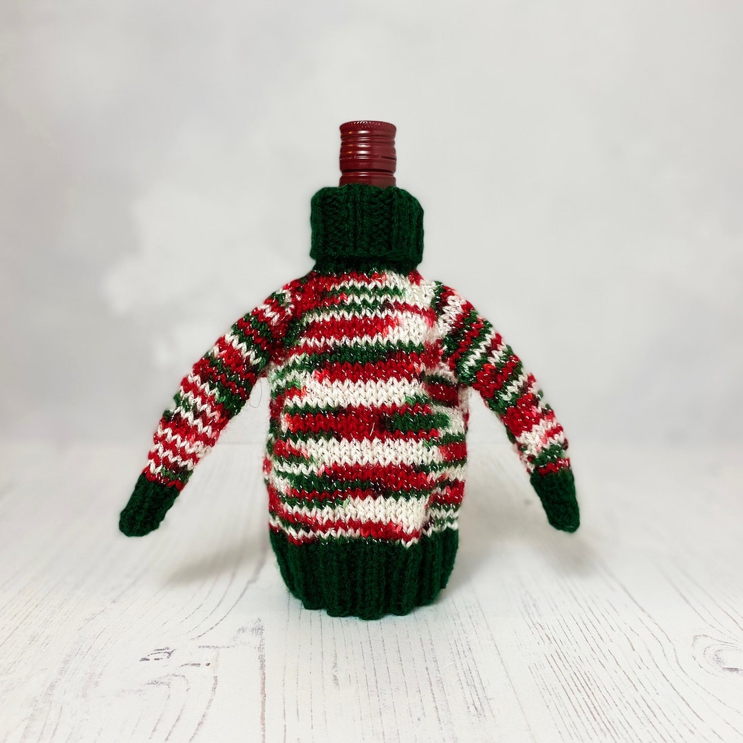 Wine Bottle Cover Christmas Jumper Wine Bottle Decoration. Christmas