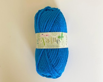 Laine super épaisse Azure : grande qualité King Cole, pelote de 100 g