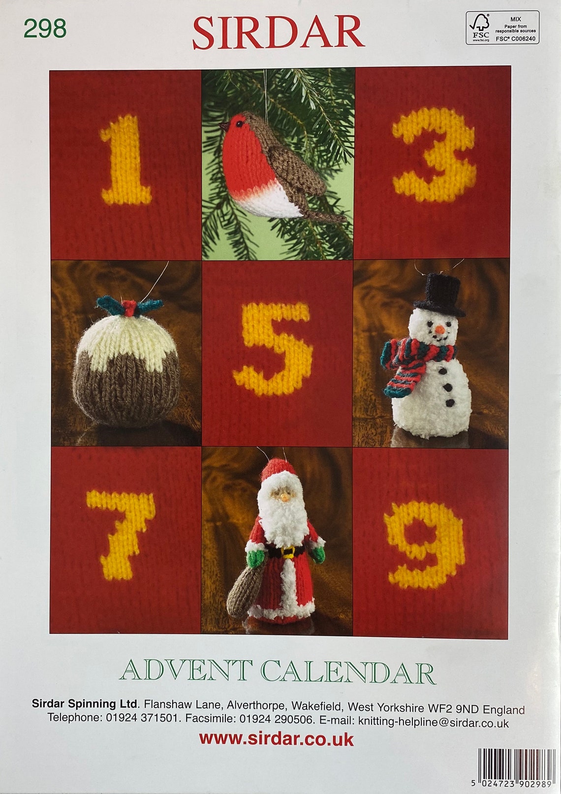 Knitting Pattern Advent Calendar With Knitted Keepsakes. Etsy Australia