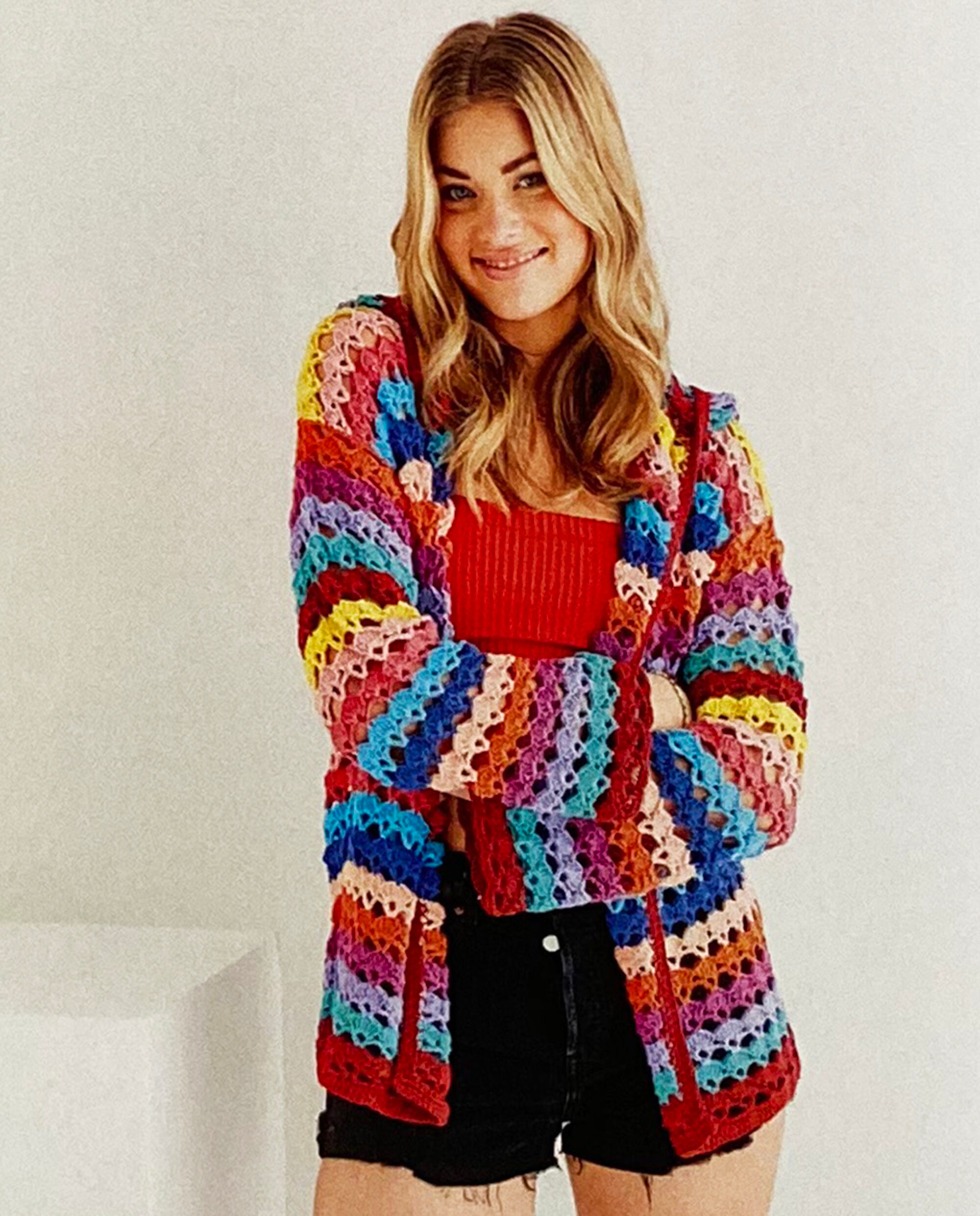 NEW Crochet Pattern: Hoodie or Beach Wrap. Easy Crochet in DK | Etsy UK