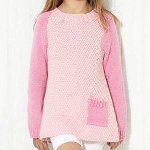 Modèle de tricot : pull et cardigan d'été pour filles de 2 à 11 ans. Hauts d'été tricotés pour filles image 4