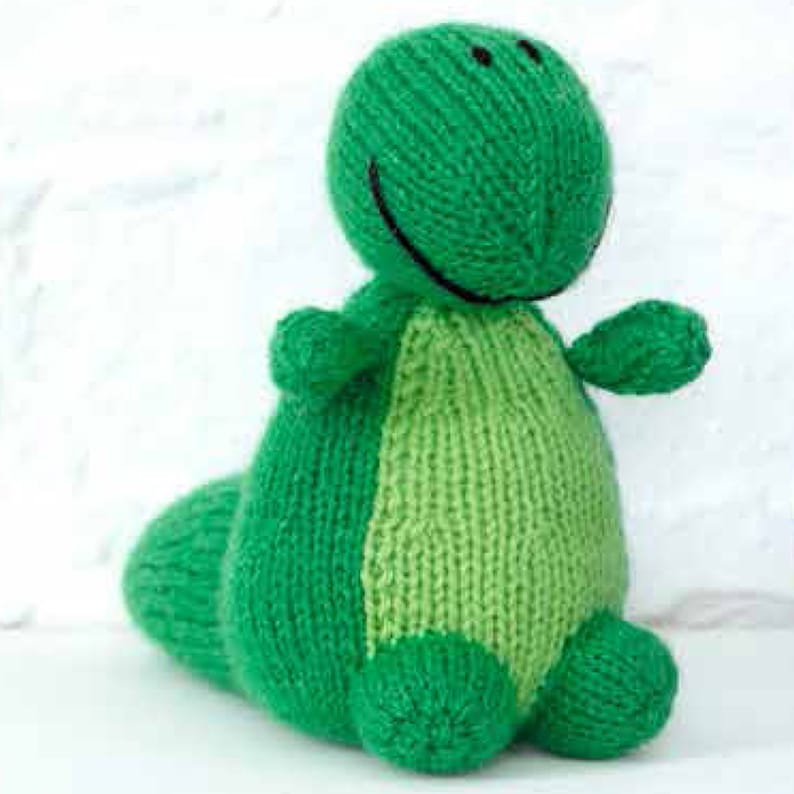 Knitting Pattern Dinosaur Knitted Toys. Dinosaurs to Knit in Etsy