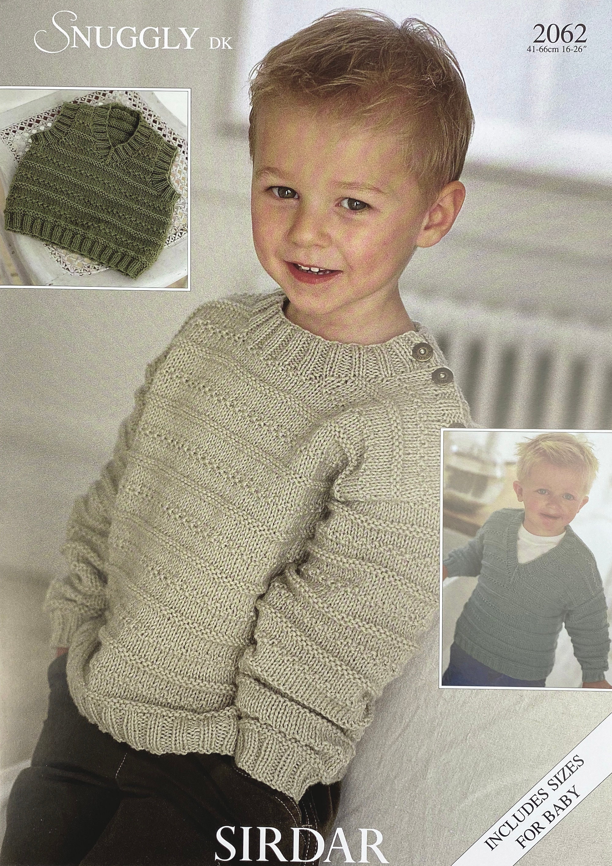 Knitting Pattern: V and Round Neck Sweaters and Slipover in - Etsy UK