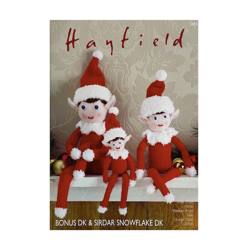 Knitting Pattern Christmas Elves. Knit Christmas Elf Toys in Etsy UK