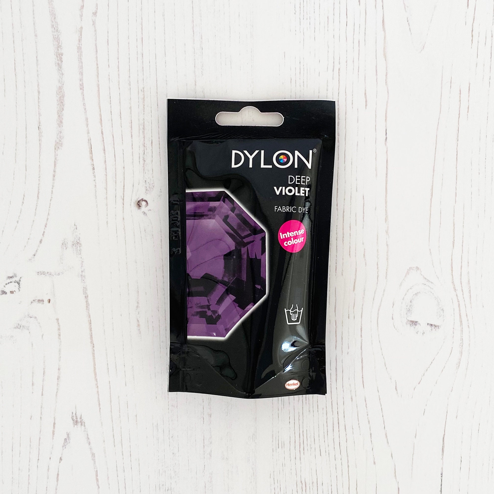 Dylon Fabric Hand Dye, 50g Sachet, Purple. Intense Colour Fabric Dye in  Easy Use Sachet. Dylon Intense Violet Fabric Dye 