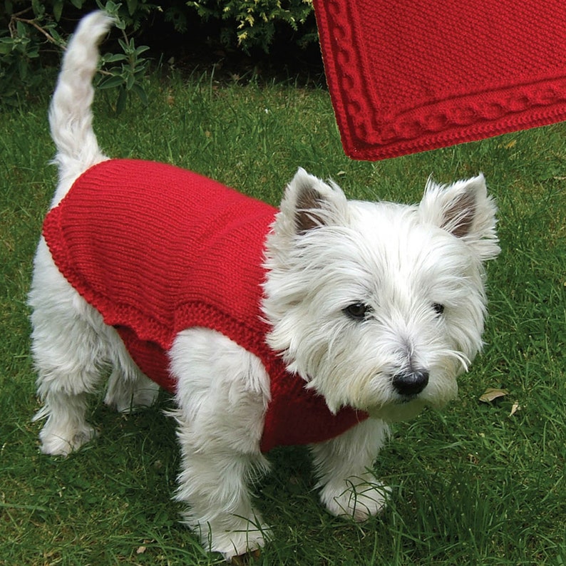 Knitting Pattern Dog Coats and Blanket in DK and Aran Yarn. Etsy