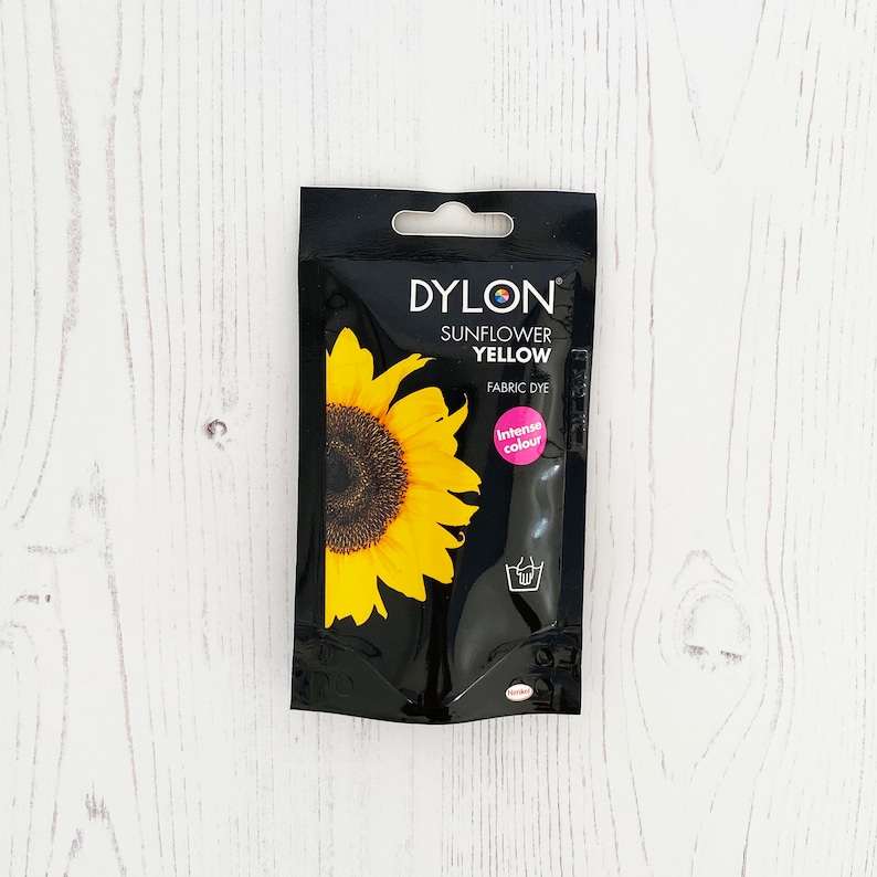 Dylon Fabric Hand Dye 50g Sachet Yellow. Intense Colour Etsy