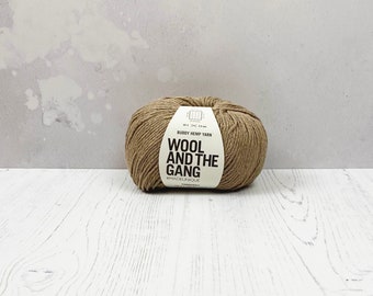 Wool and the Gang Buddy Hemp Yarn: Timberwolf Brown, Knitting & Crochet
