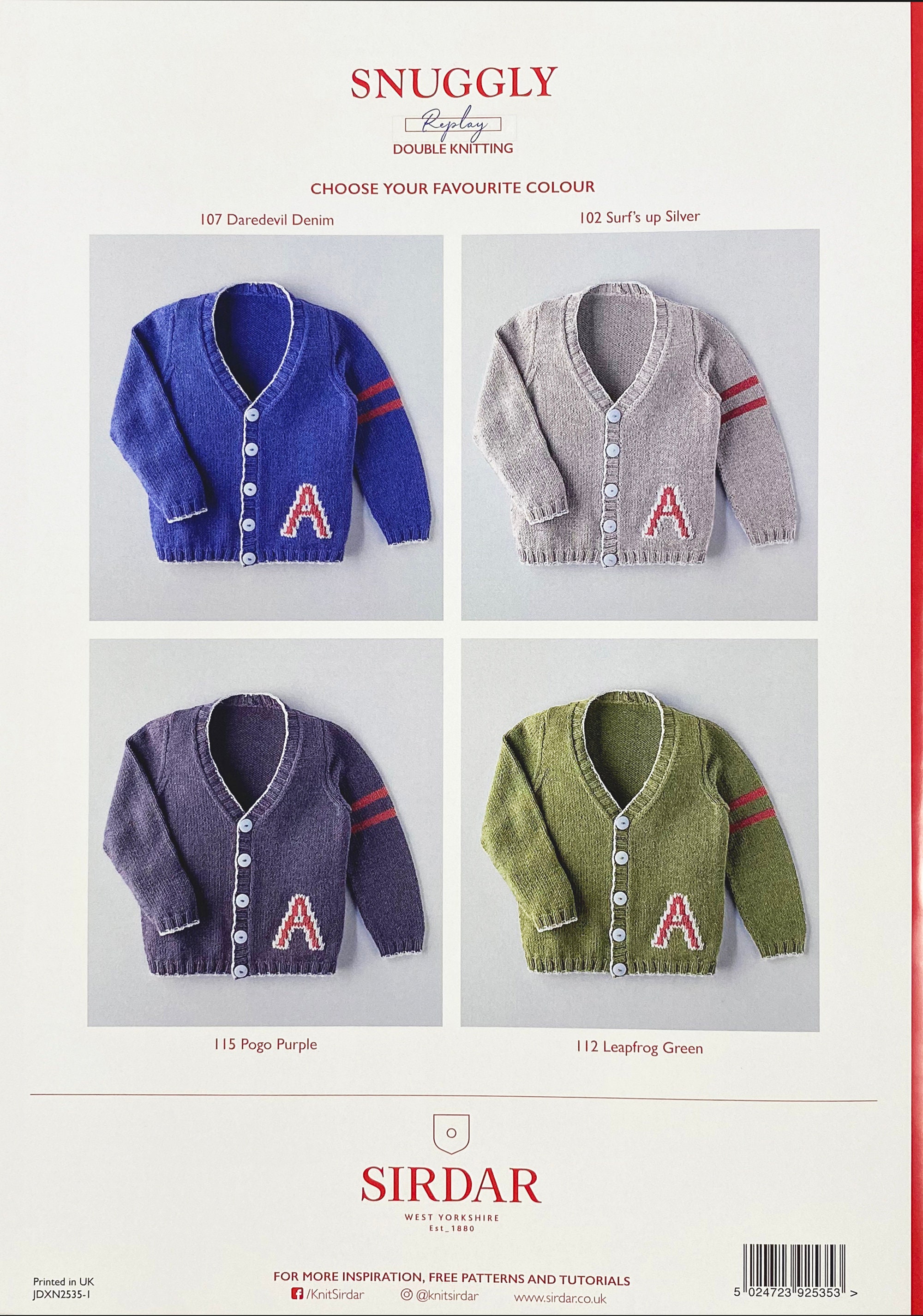 Knitting Pattern Retro Varsity Cardigan for Kids 37 Years. Etsy