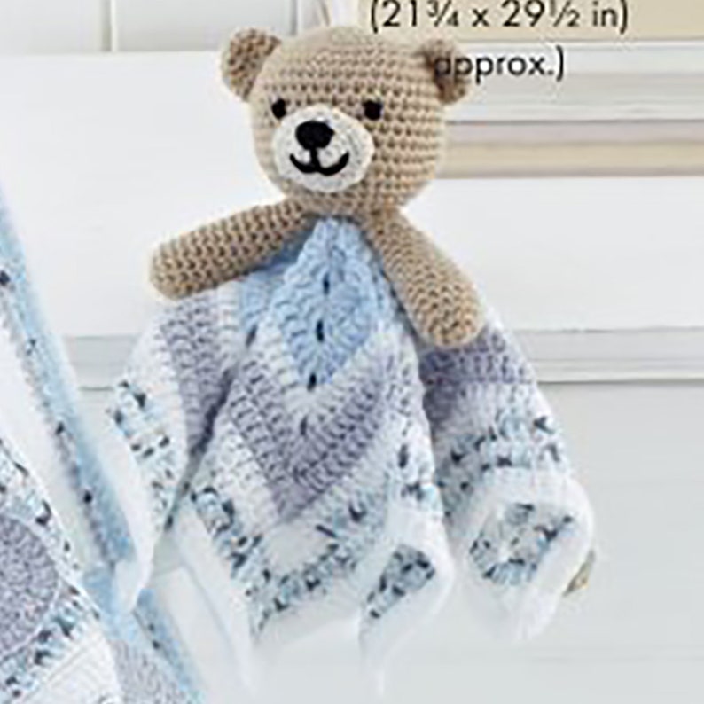 Crochet Pattern Baby Blanket and Comforter Toy Crocheted in Etsy