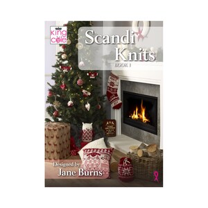 Libro con modelli di maglieria: Libro di maglieria Scandi 1. Maglieria natalizia di ispirazione scandinava che include calze, decorazioni per l'albero e ghirlande