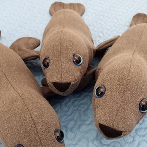 Monk Seal / Sea Lion / Handmade Seal / Seal Soft Toy / Seal Plush / Sea creature / Stuffed animal / Nursery decor / Madeira Island love