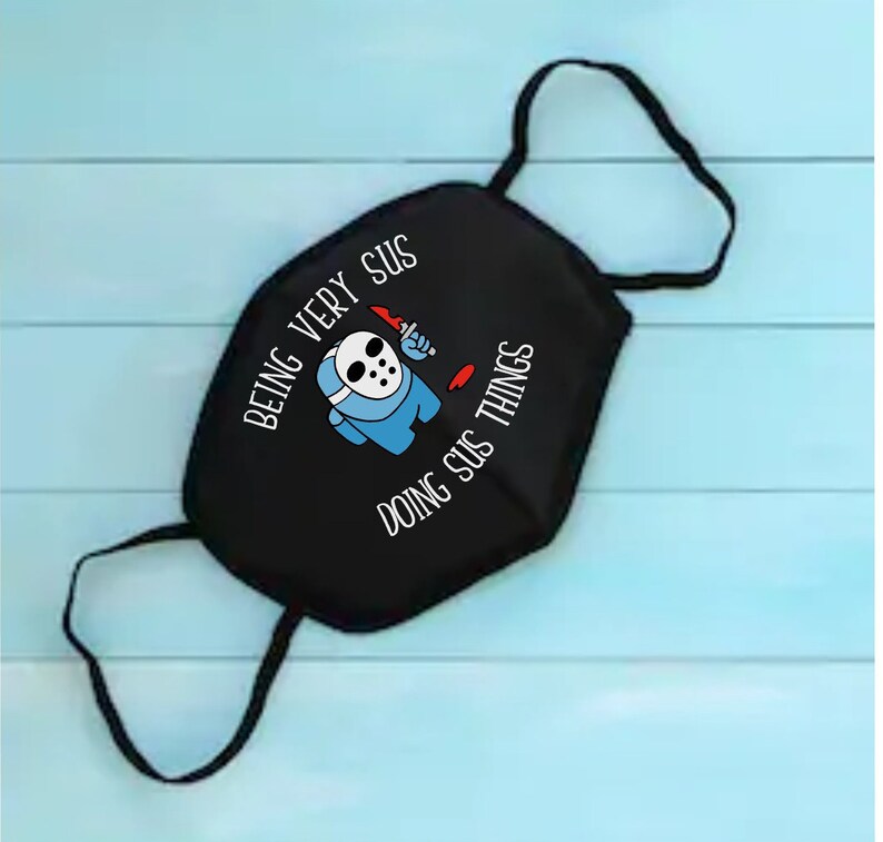 Among Us Hockey Mask Sus Svg Etsy