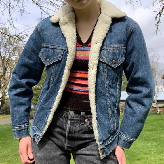 Vintage 1970s Levi’s Sherpa Lined Denim Jacket