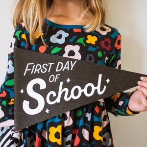 First AND Last Day of School Printable Flags: Preschool-12th Grade Bundle  (DIGITAL DOWNLOAD), Photo Prop for Kids and Teachers