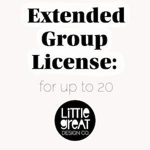 ADD ON: Church / School Extended Group Distribution License, for up to 20 shares