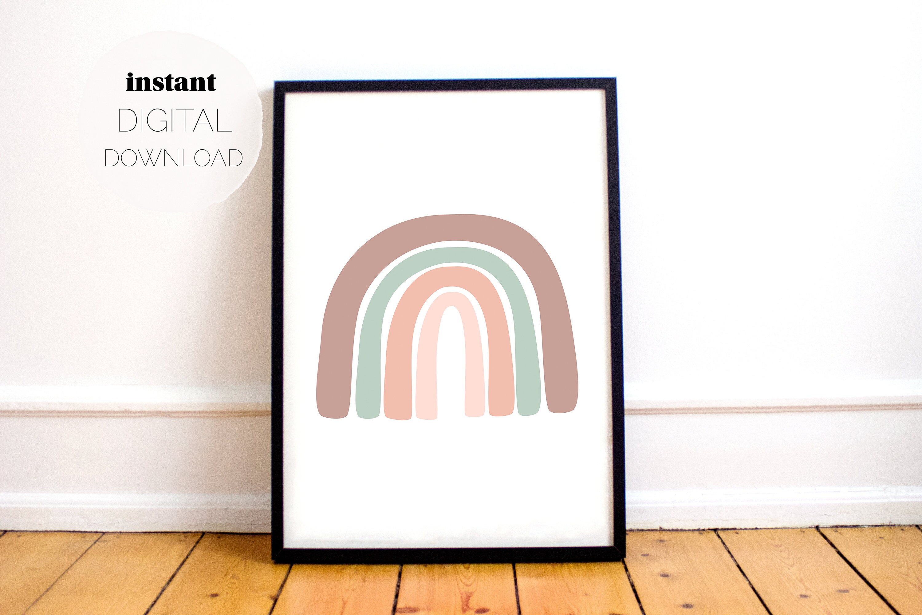 Pastel Rainbow Vertical Print Digital Download Printable - Etsy