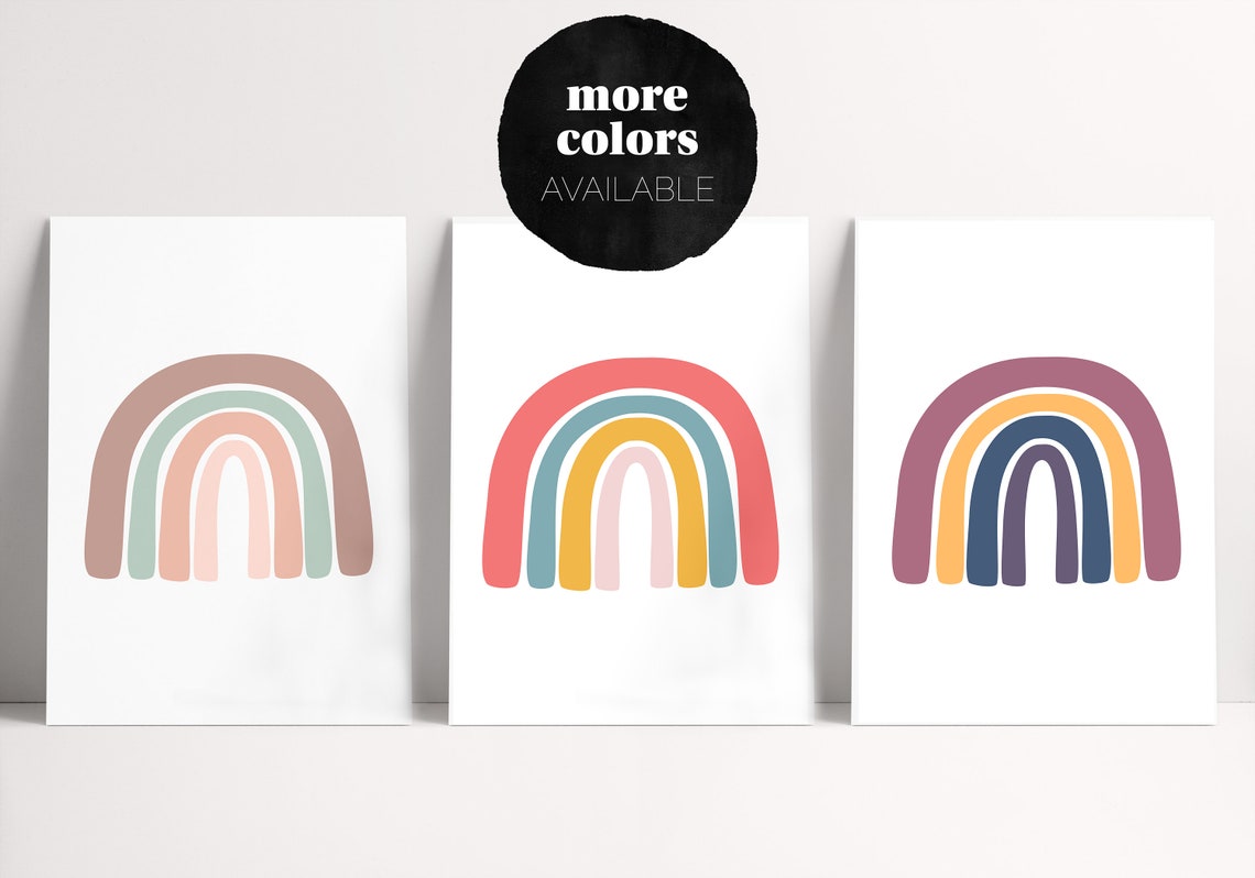 Playful Rainbow Vertical Print Digital Download Printable | Etsy